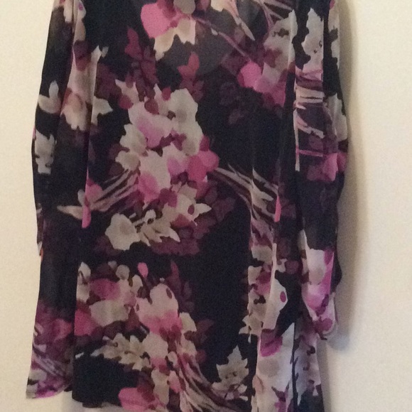 Dana Buchman Fancy Floral Blouse w Cami - Picture 5 of 5